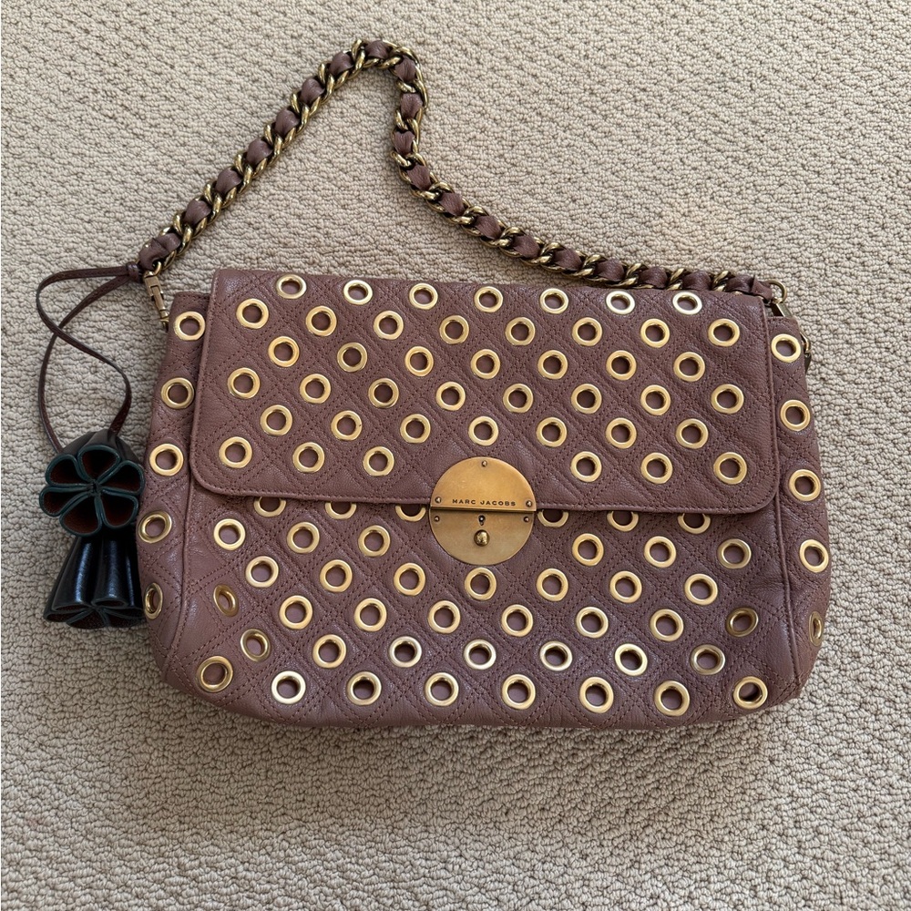 Marc Jacobs Gotham Eyelet Quilted Purse Bag